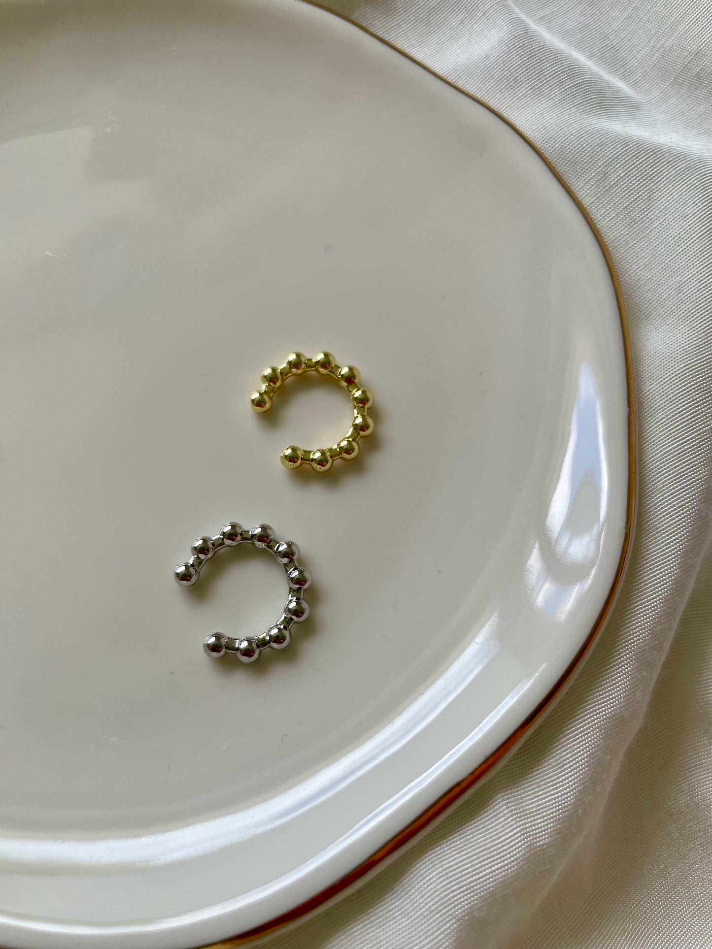 Earcuff Pearl Edelstahl