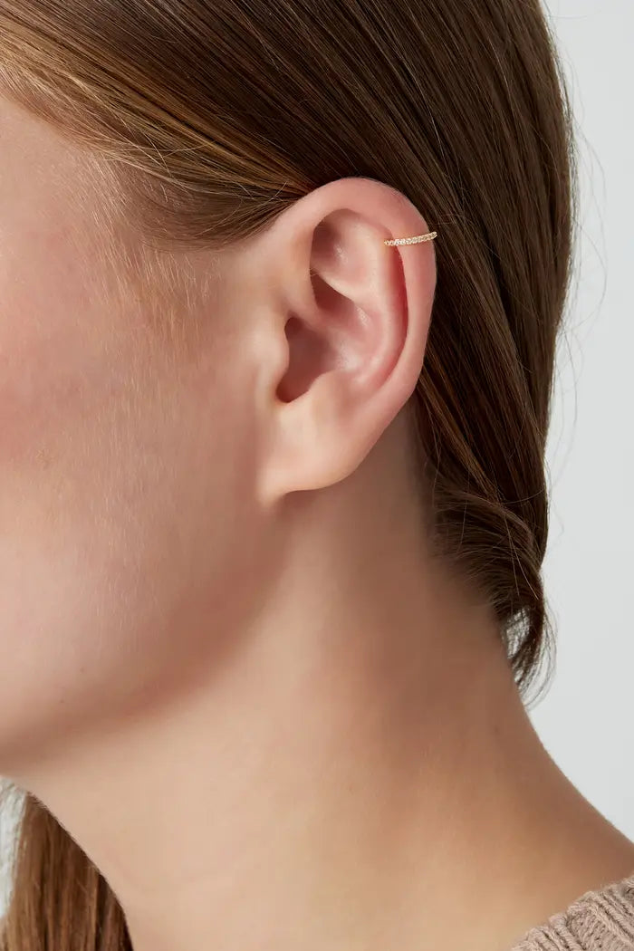 Earcuff Gold mit Steinen