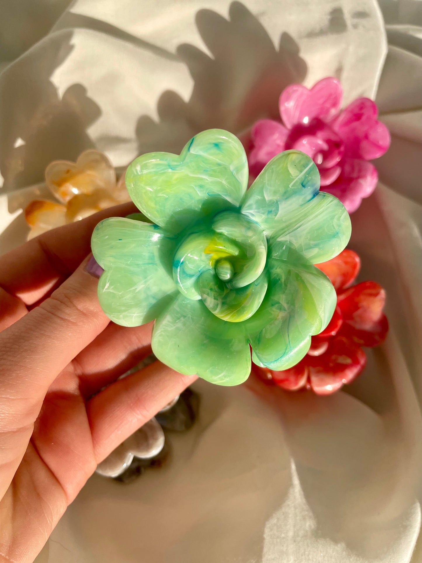 Haarspange Blume Bunt