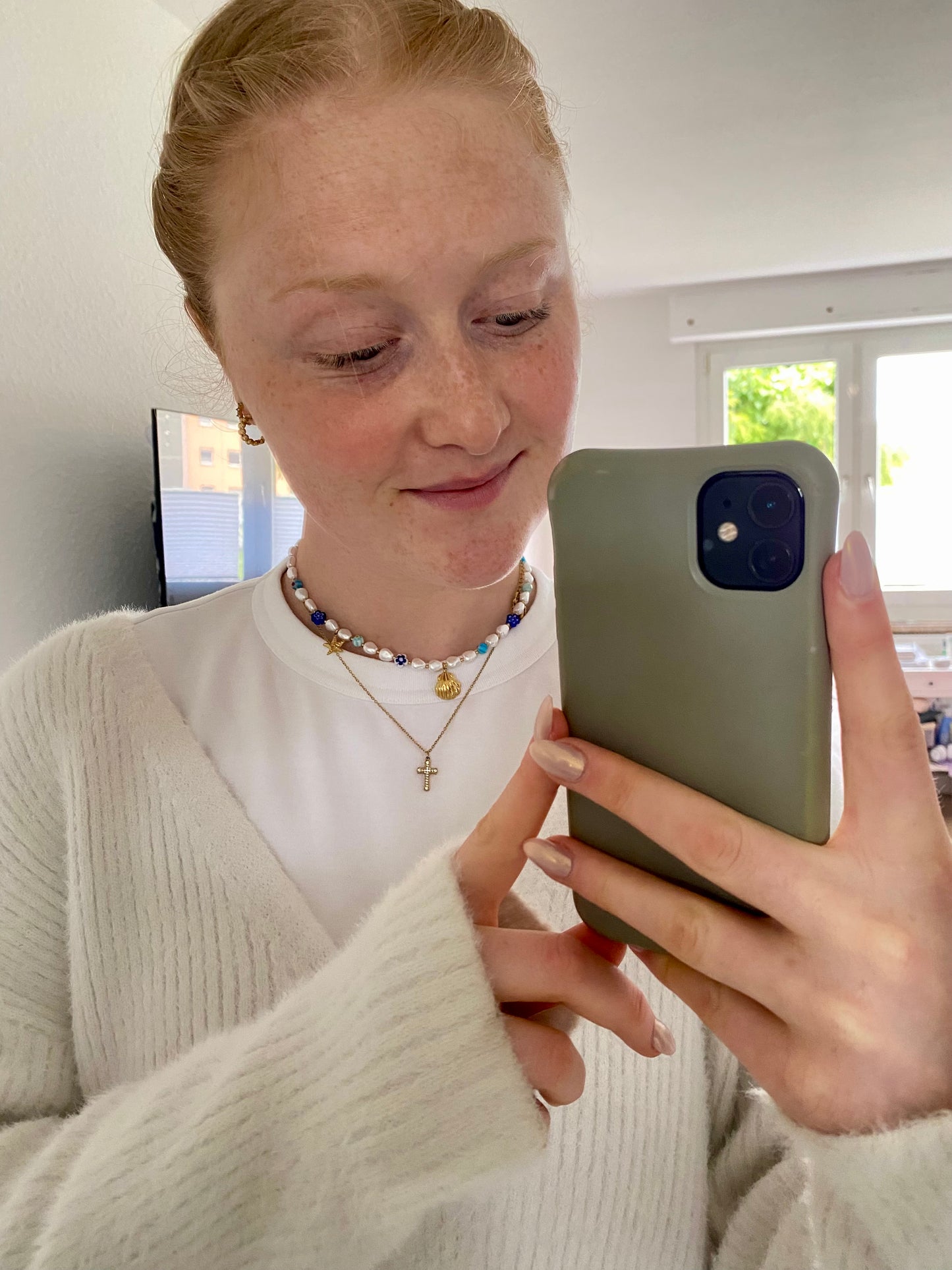 Edelstahl Kette Seapearls & Beach