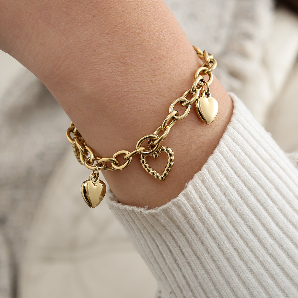 Edelstahl Armband Big Love