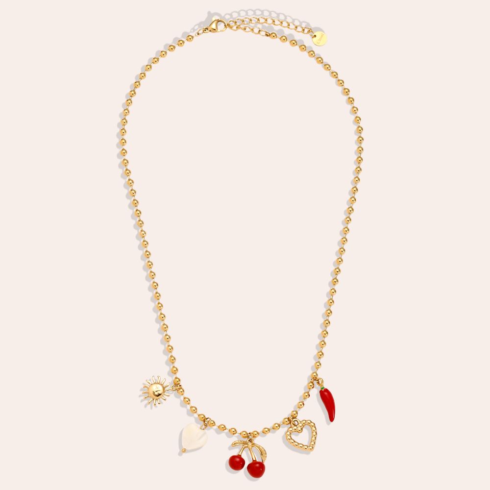 Edelstahl Kette Cherry Hearth