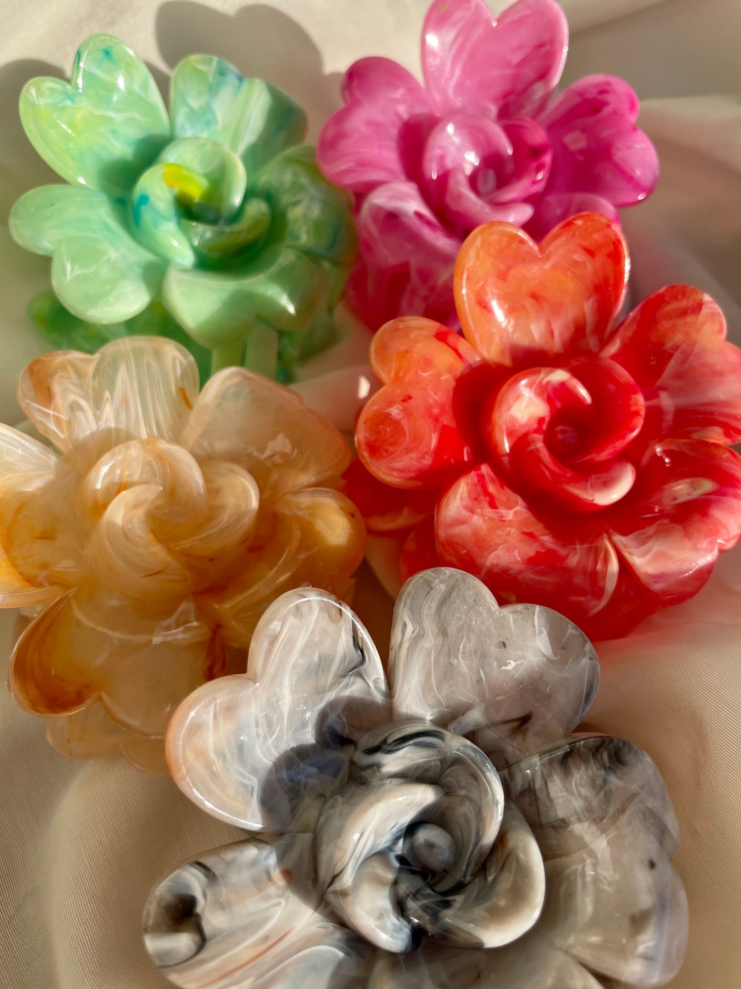 Haarspange Blume Bunt