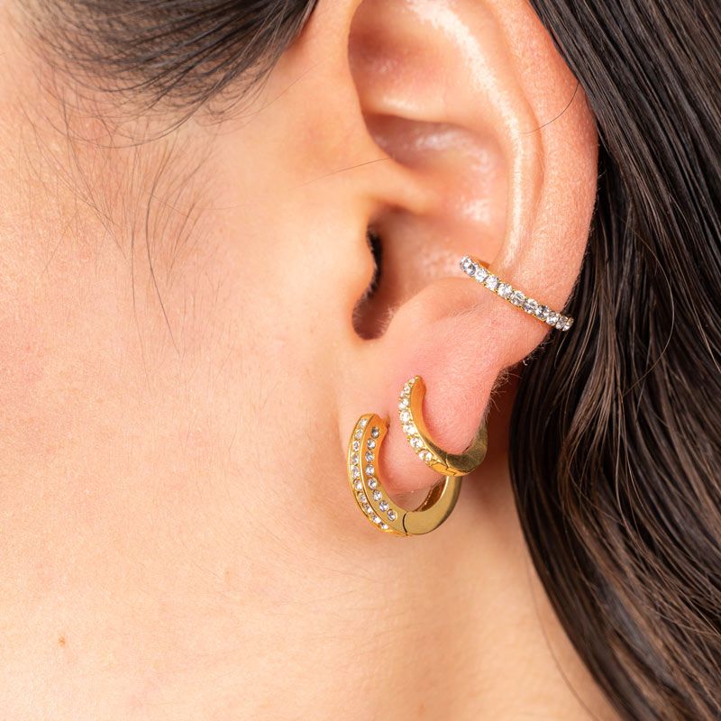 Edelstahl Ohrringe Classy 7 Diamonds