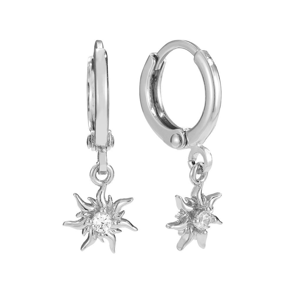 Edelstahl Ohrringe Diamond Sun