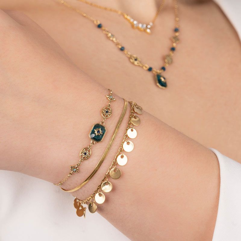 Edelstahl Armband Snake