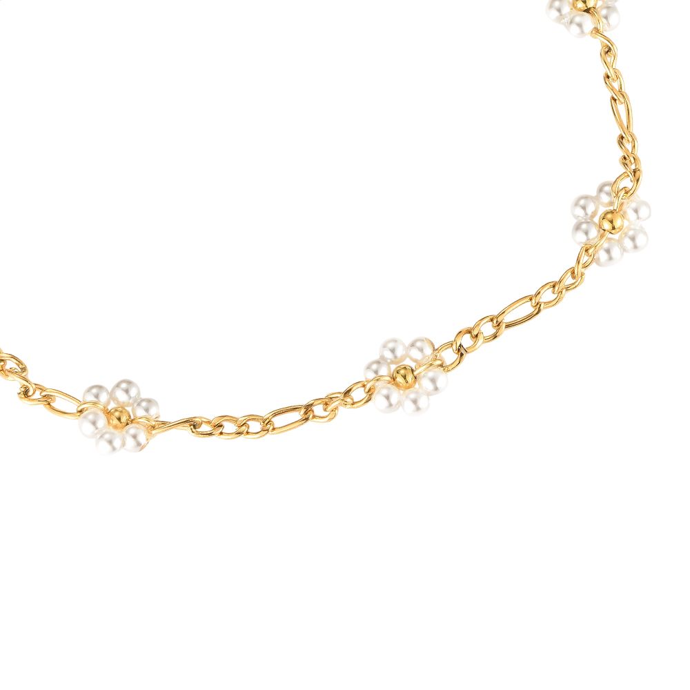 Edelstahl Fußkettchen Daisy small Chain