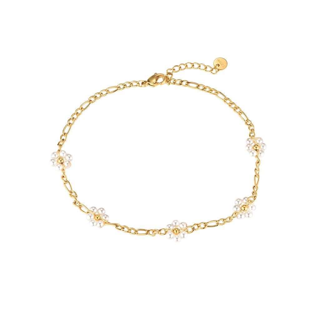 Edelstahl Fußkettchen Daisy small Chain