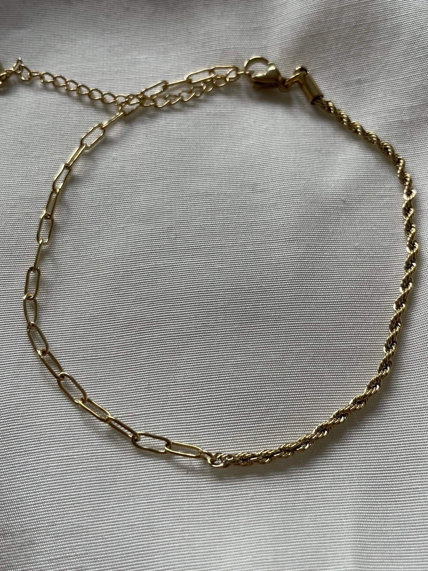 Fußkettchen Gold Twist Chain