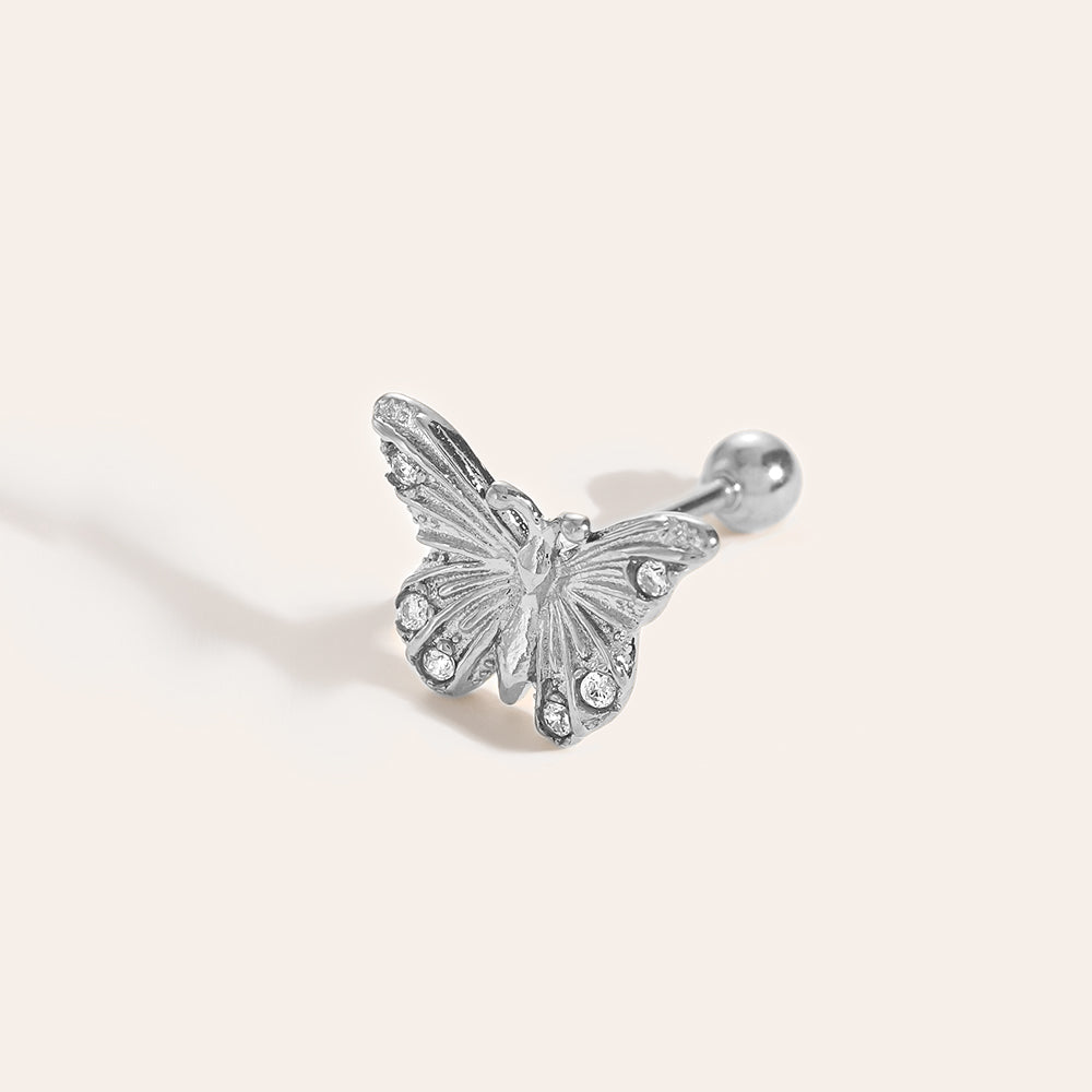 Edelstahl Piercing Schmetterling