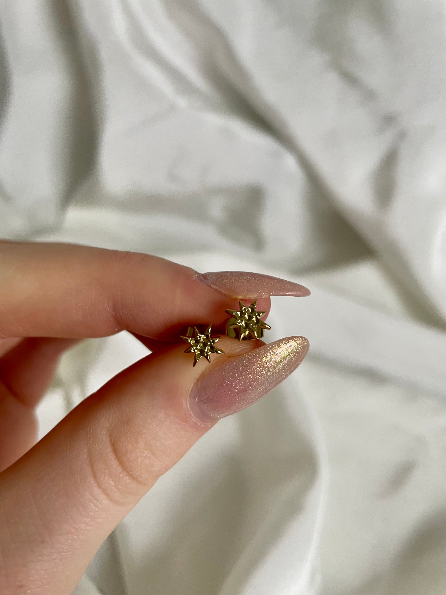 Edelstahl Ohrringstecker Star