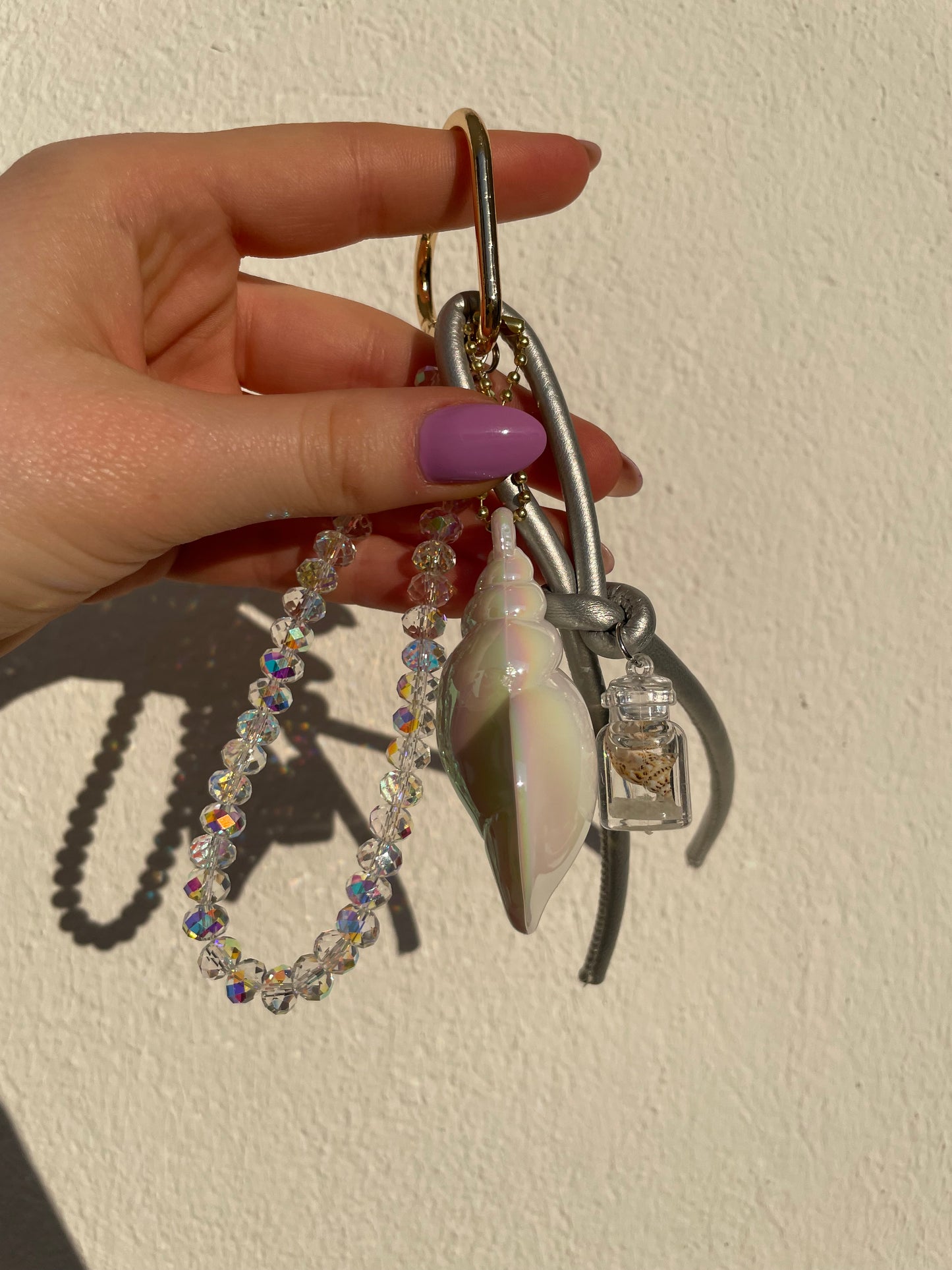 Keychain Taschenanhänger Corel Green & Silk