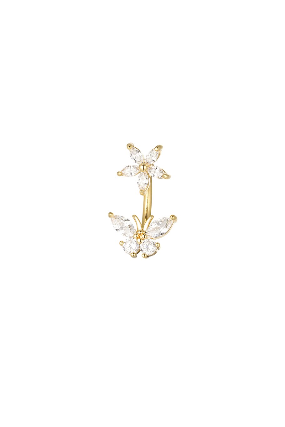 Bauchnabelpiercing Schmetterling