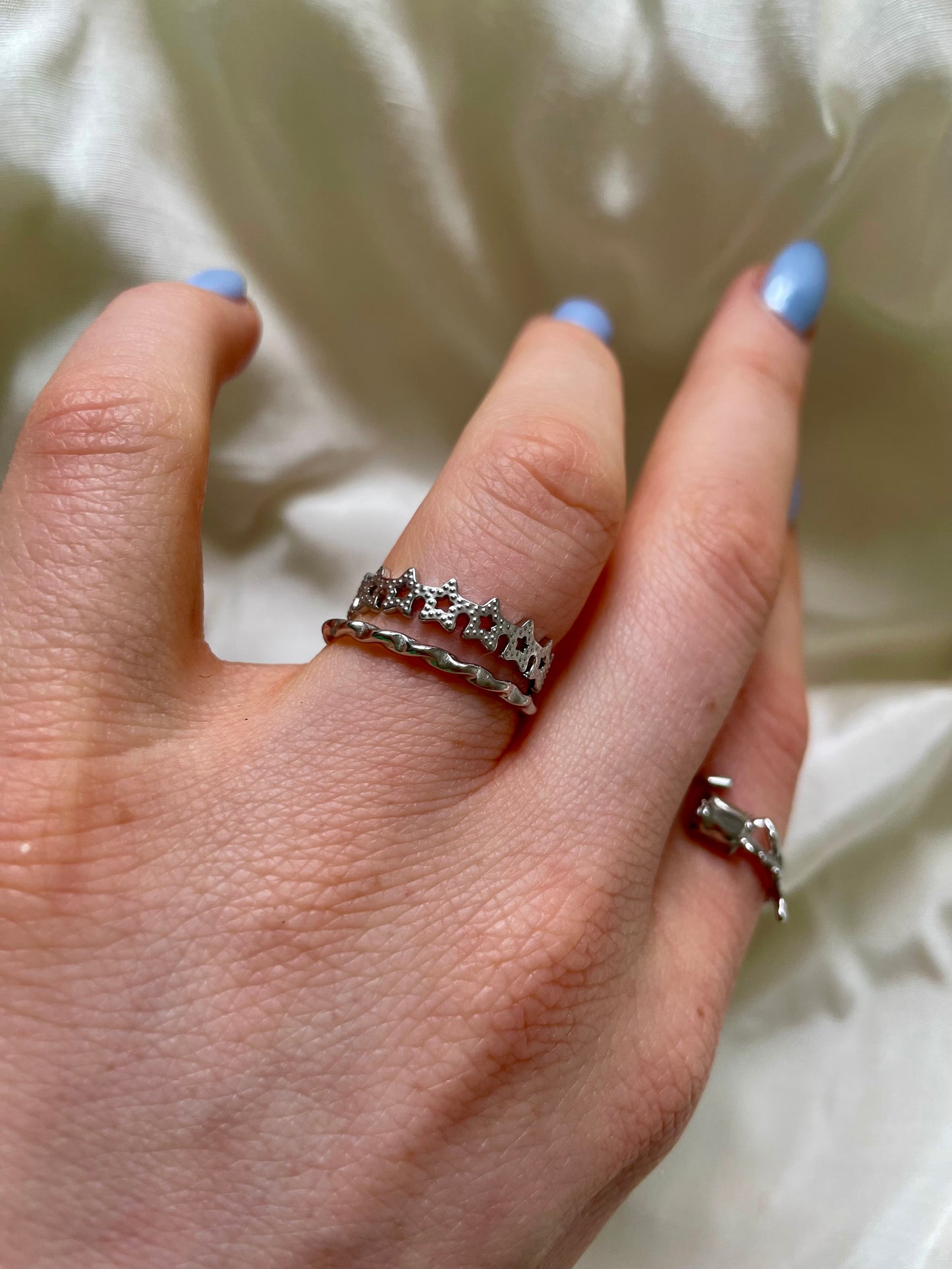 Edelstahl Ring Star