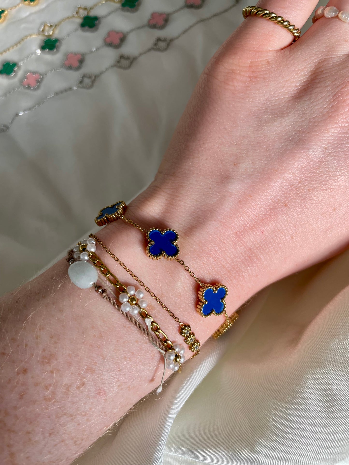 Edelstahl Armband Basic Clovers