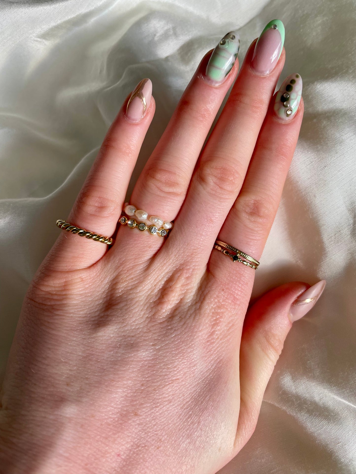 Edelstahl Ring Glamour