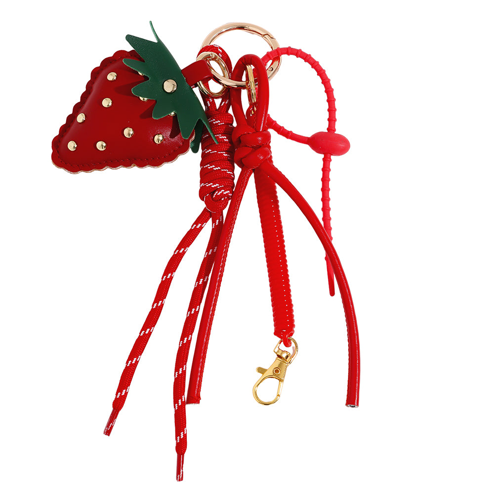 Keychain Taschenanhänger Erdbeere Rot