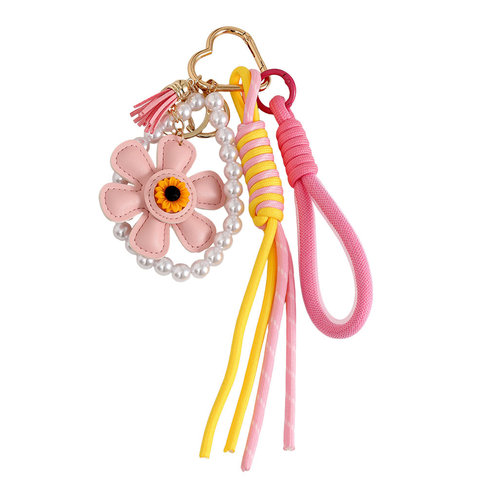 Keychain Taschenanhänger Pinky Flower Bagchain