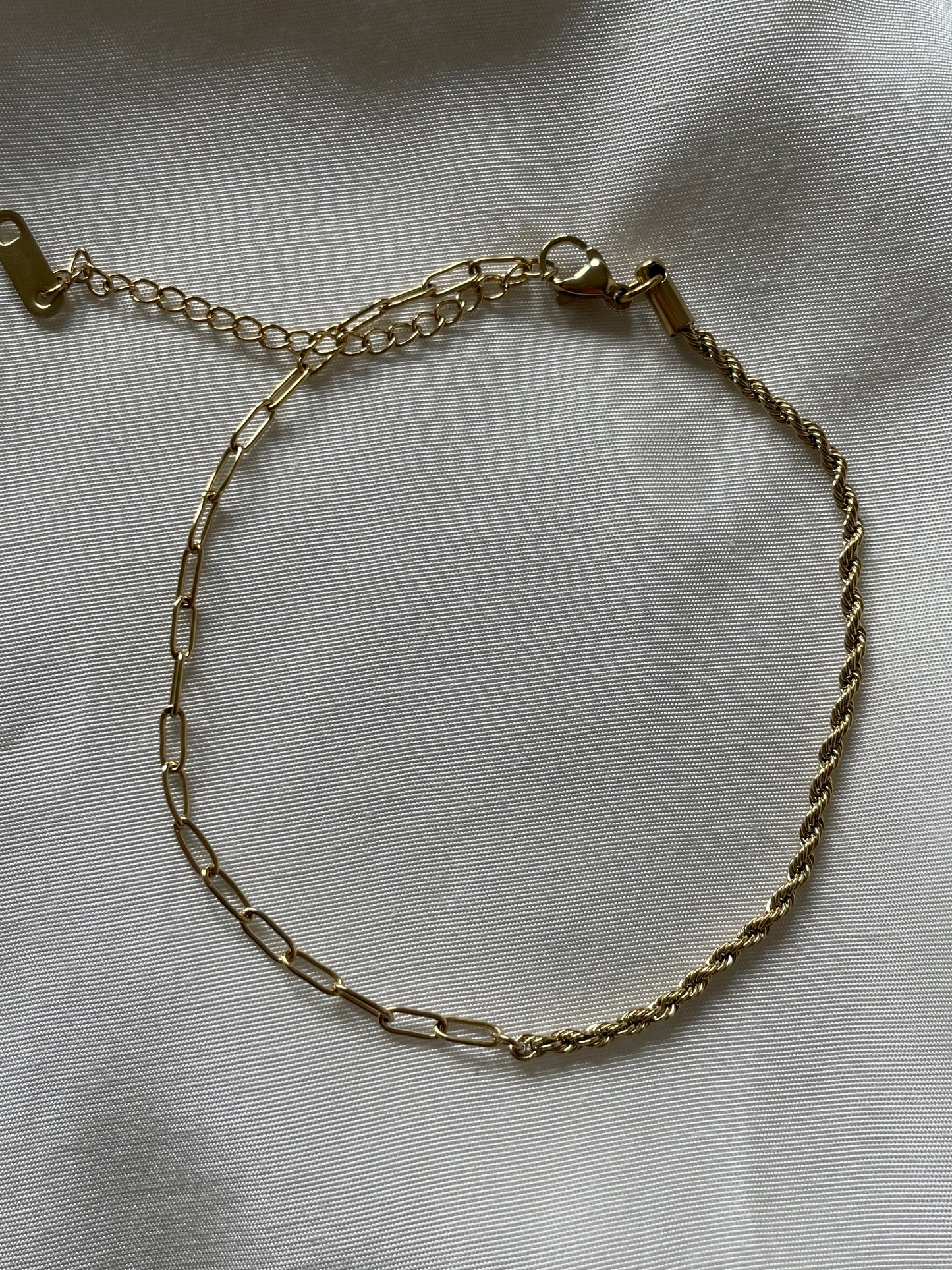 Fußkettchen Gold Twist Chain