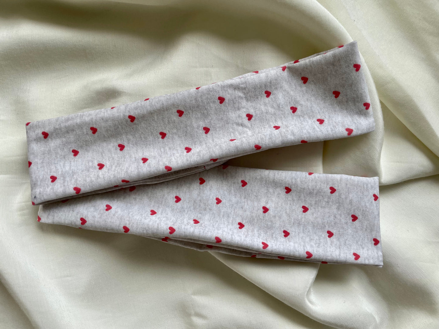 Jogaband Herz Grau Rot