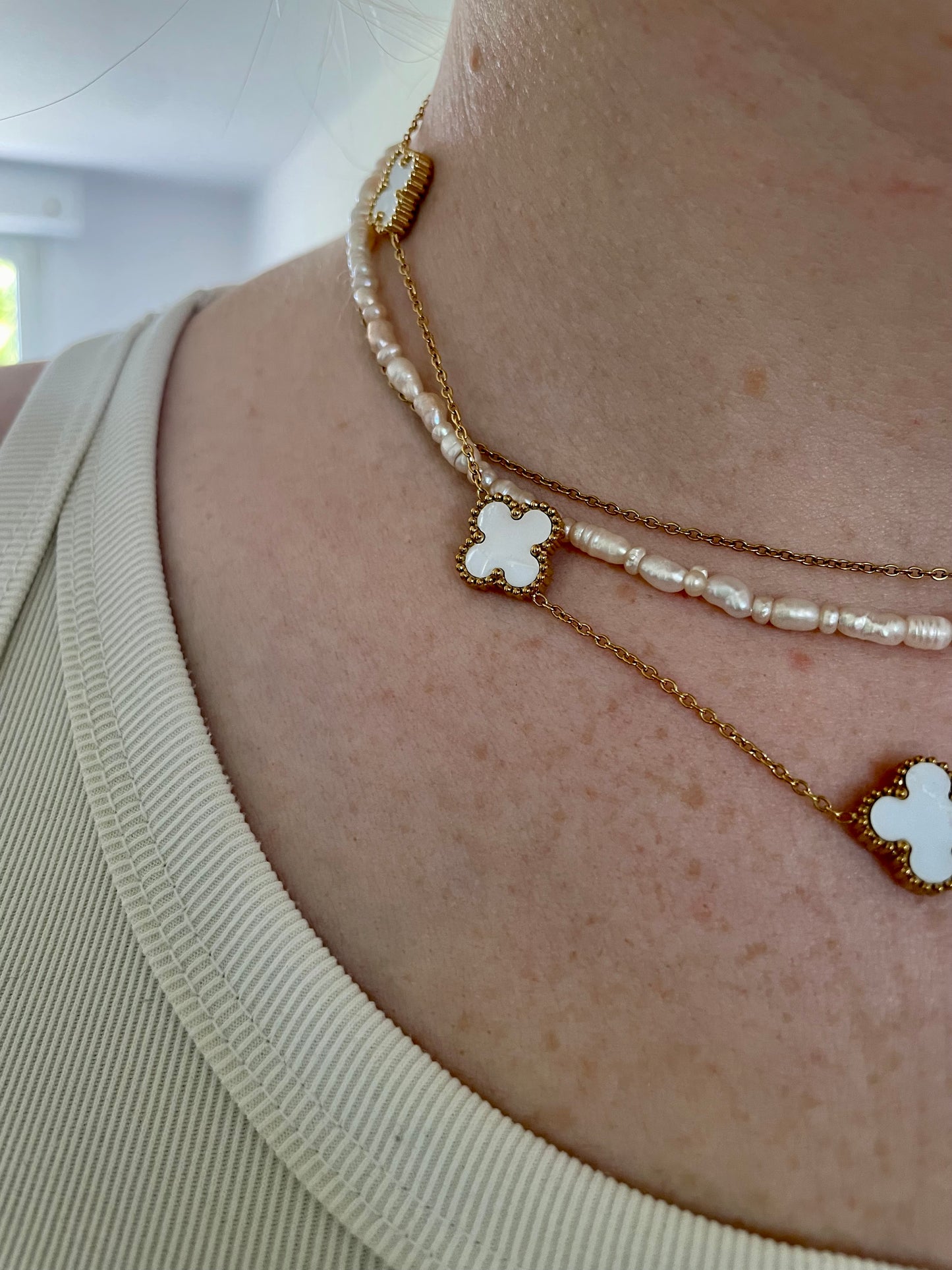 Edelstahl Kette Basic Clovers