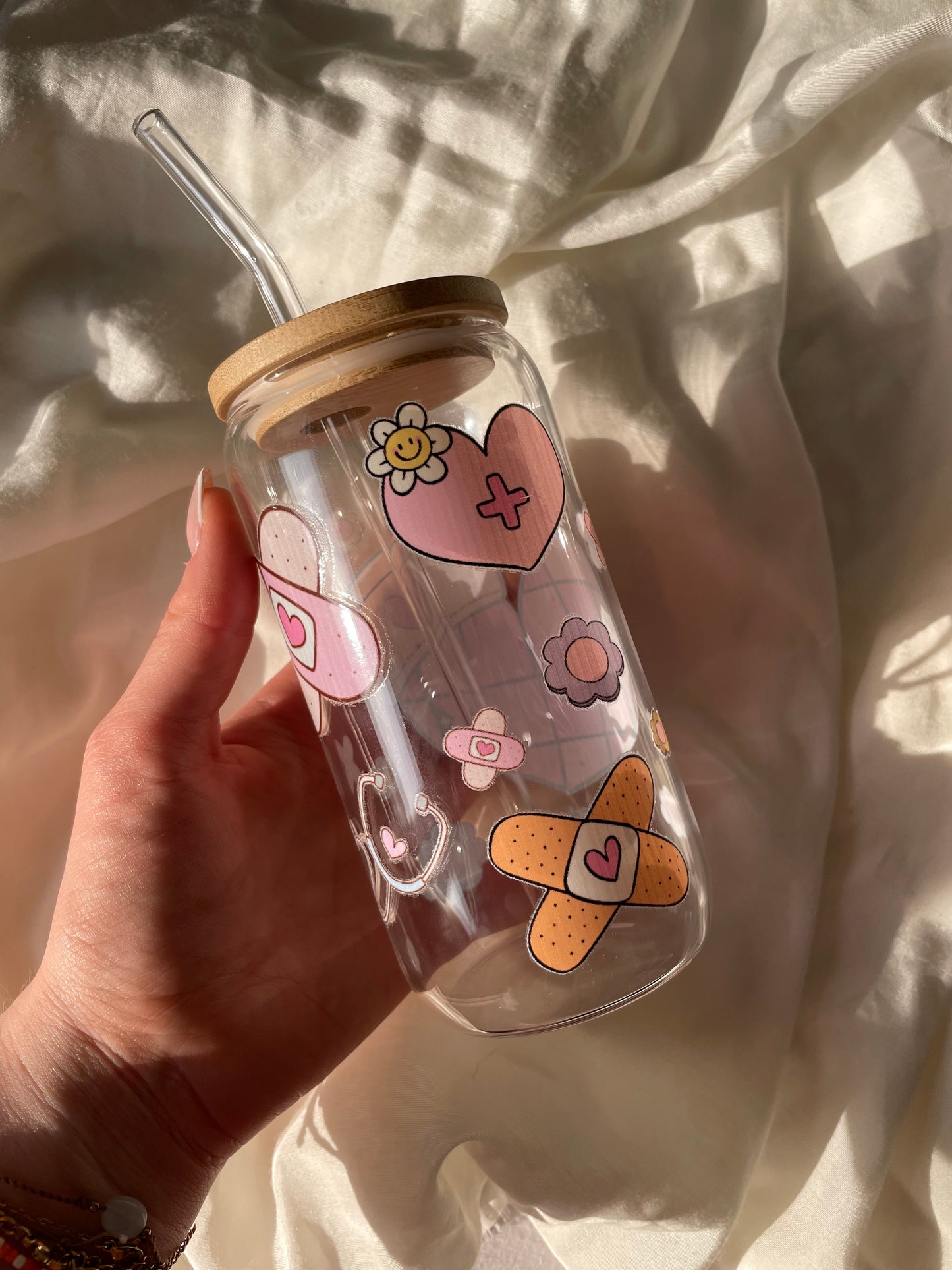 Krankenschwester Glas