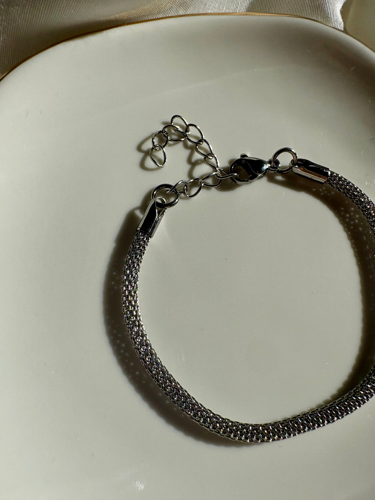 Edelstahl Armband Silver Rope