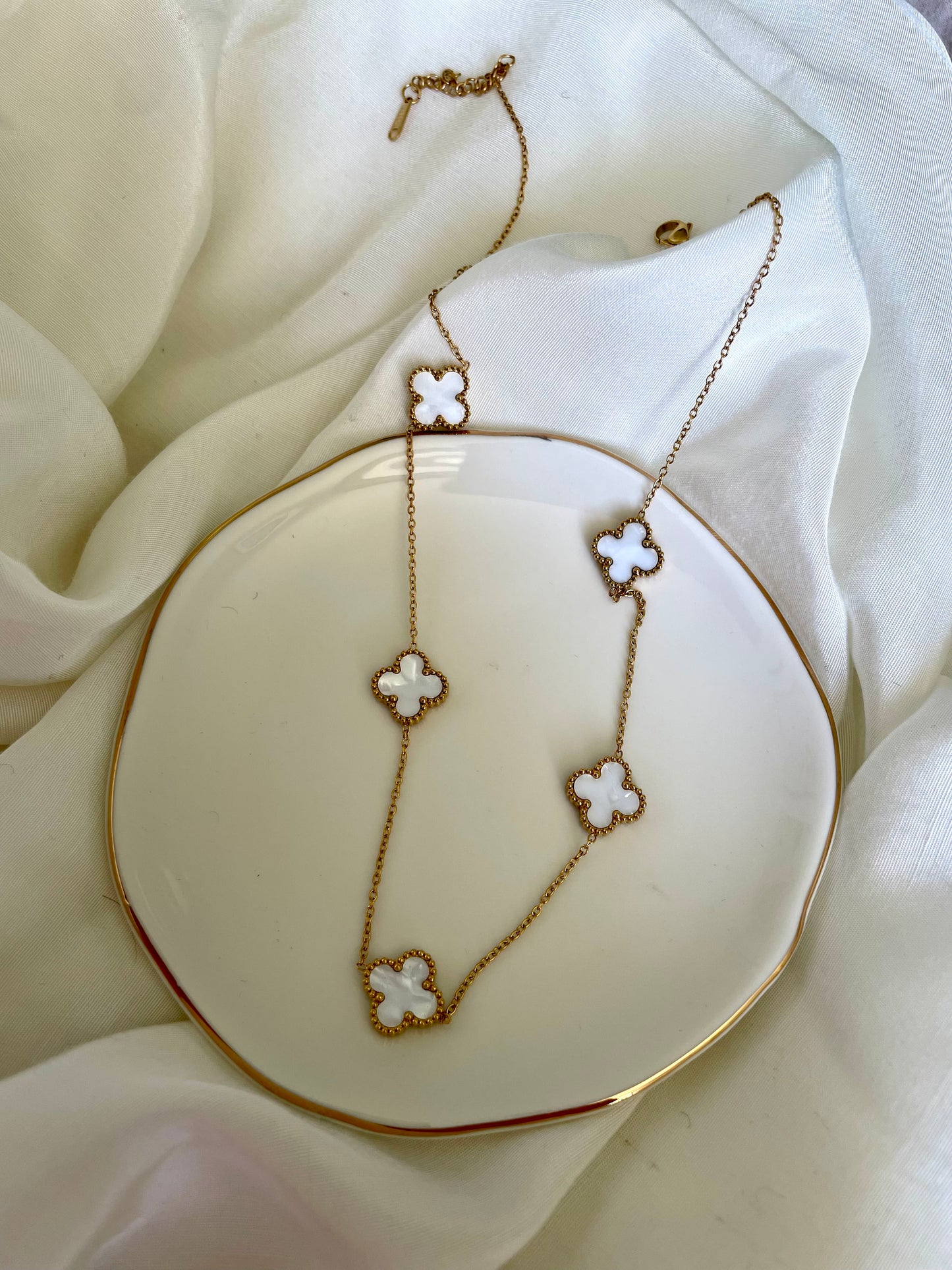 Edelstahl Kette Basic Clovers