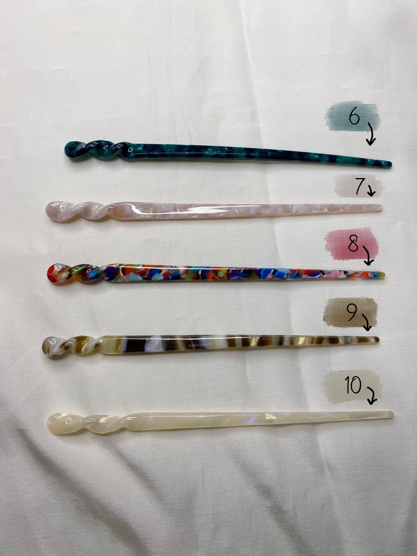 Haarnadel Haarstäbchen Chignon Pin Cellulose Acetat Haarpin