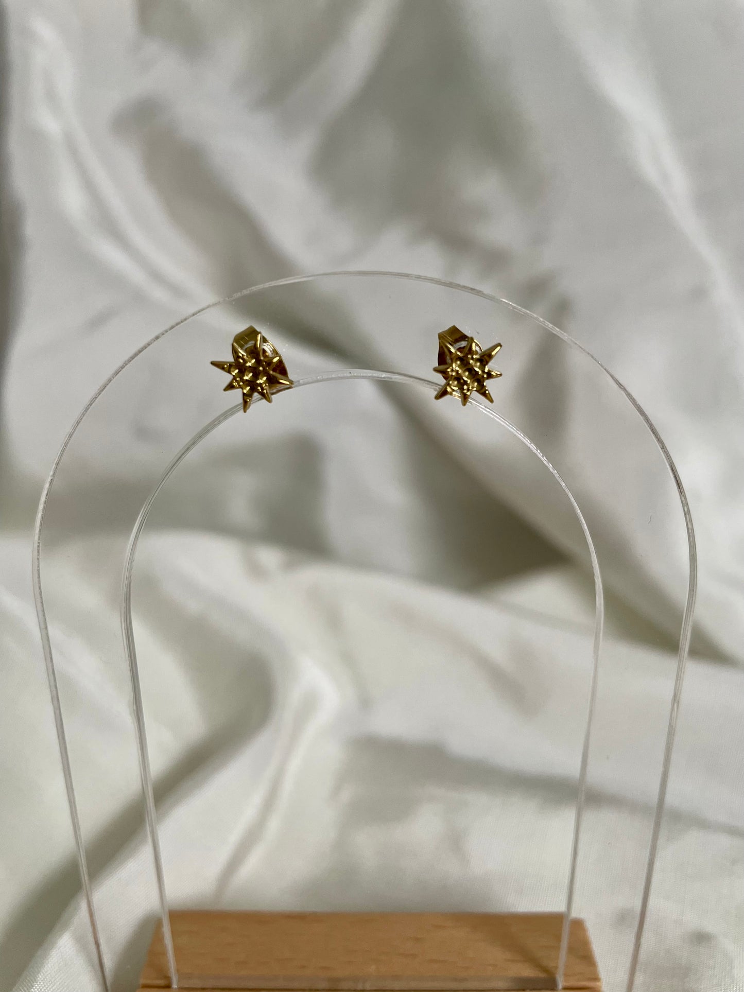 Edelstahl Ohrringstecker Star