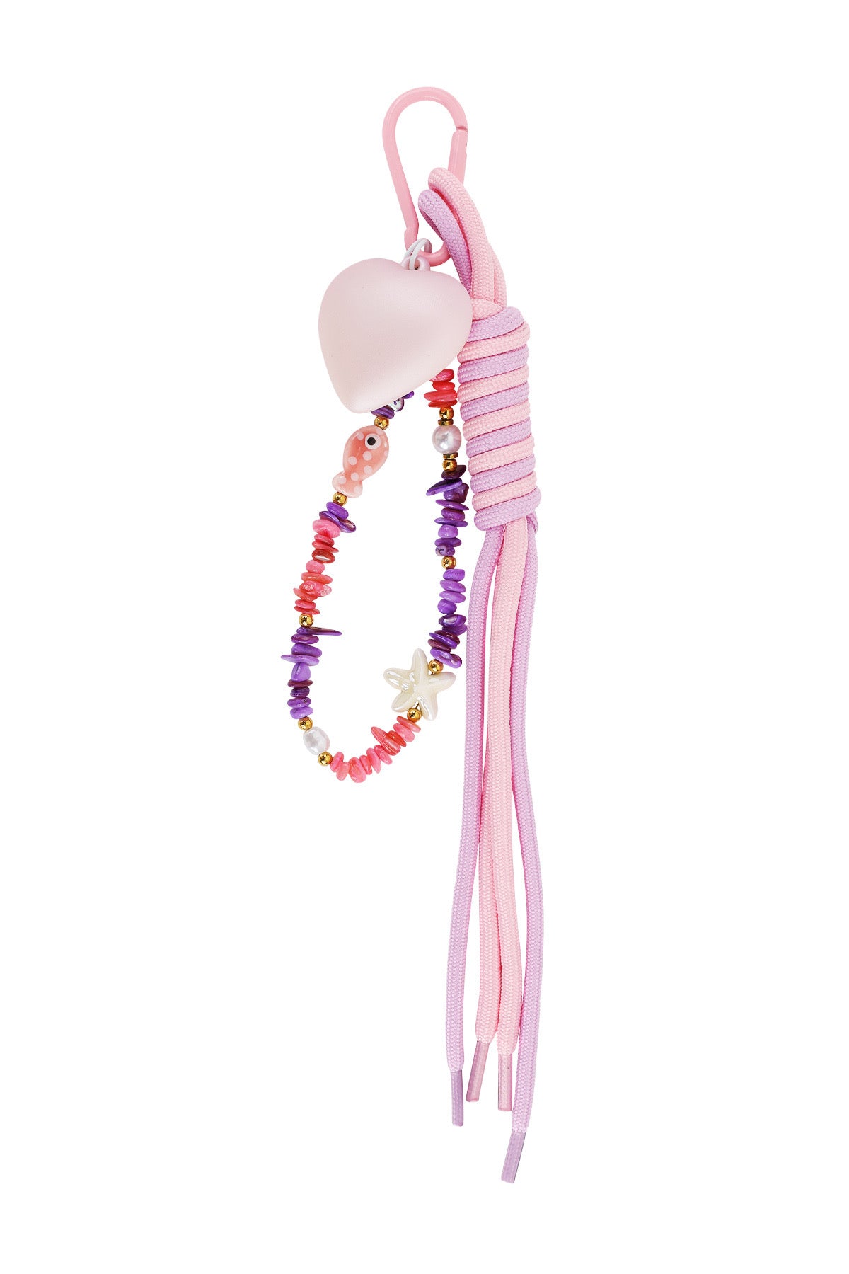 Keychain Taschenanhänger Love & Fish Pink