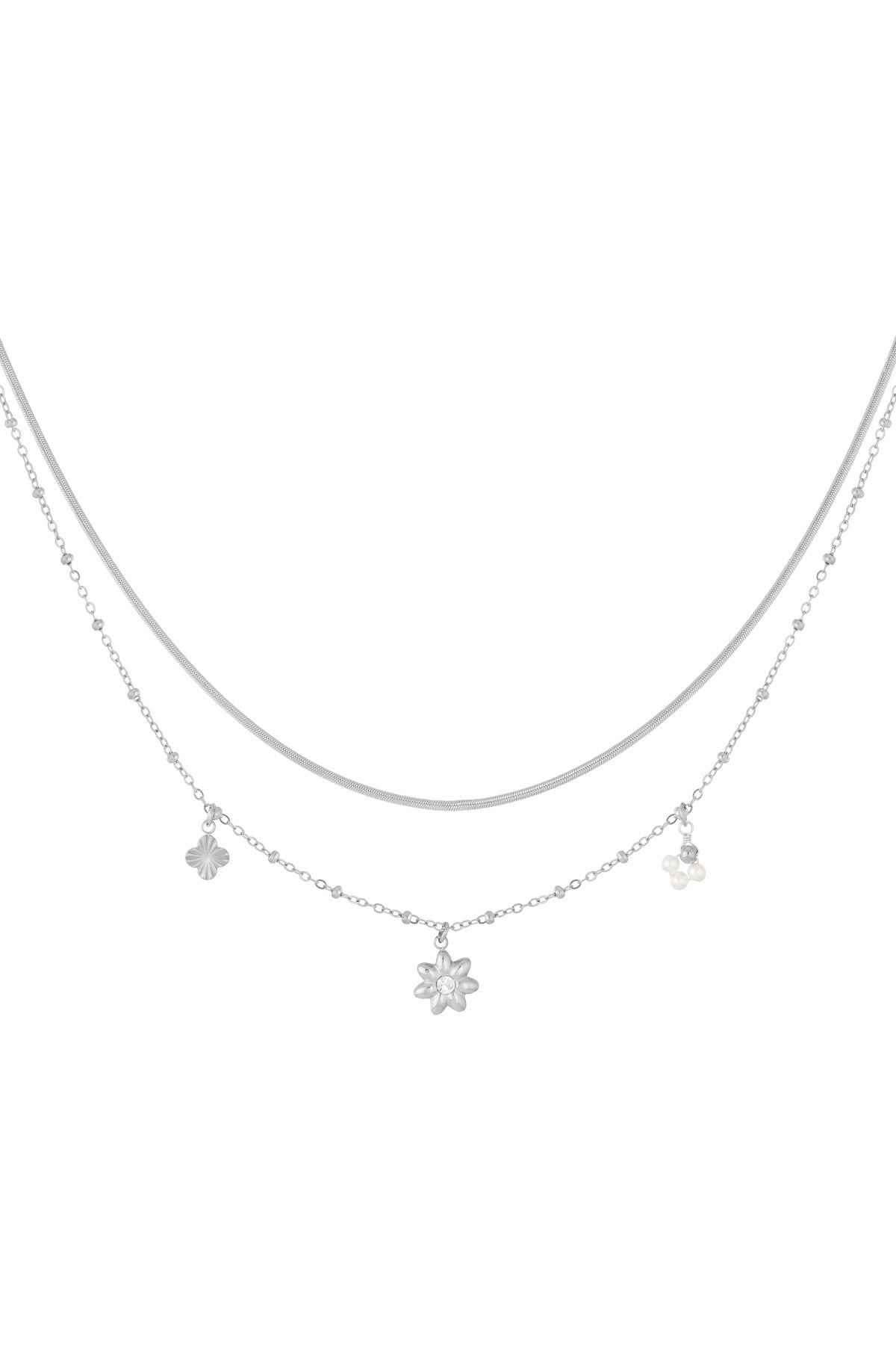 Edelstahl Kette Star Flower