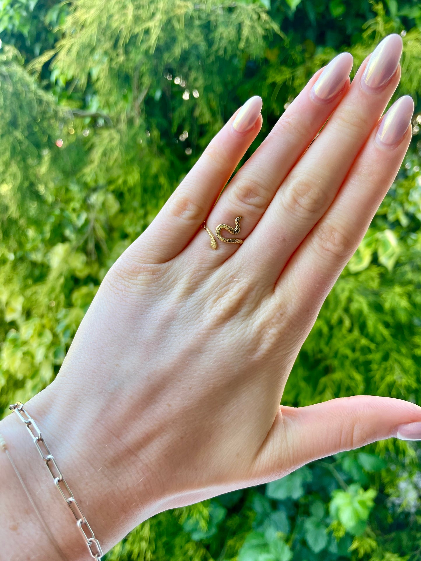 Edelstahl Ring Snake