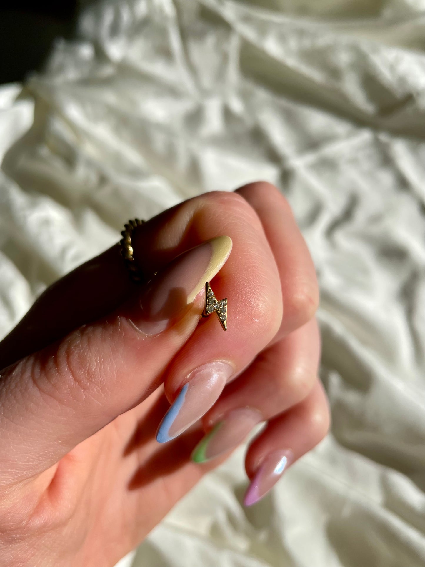 Edelstahl Piercing Blitz