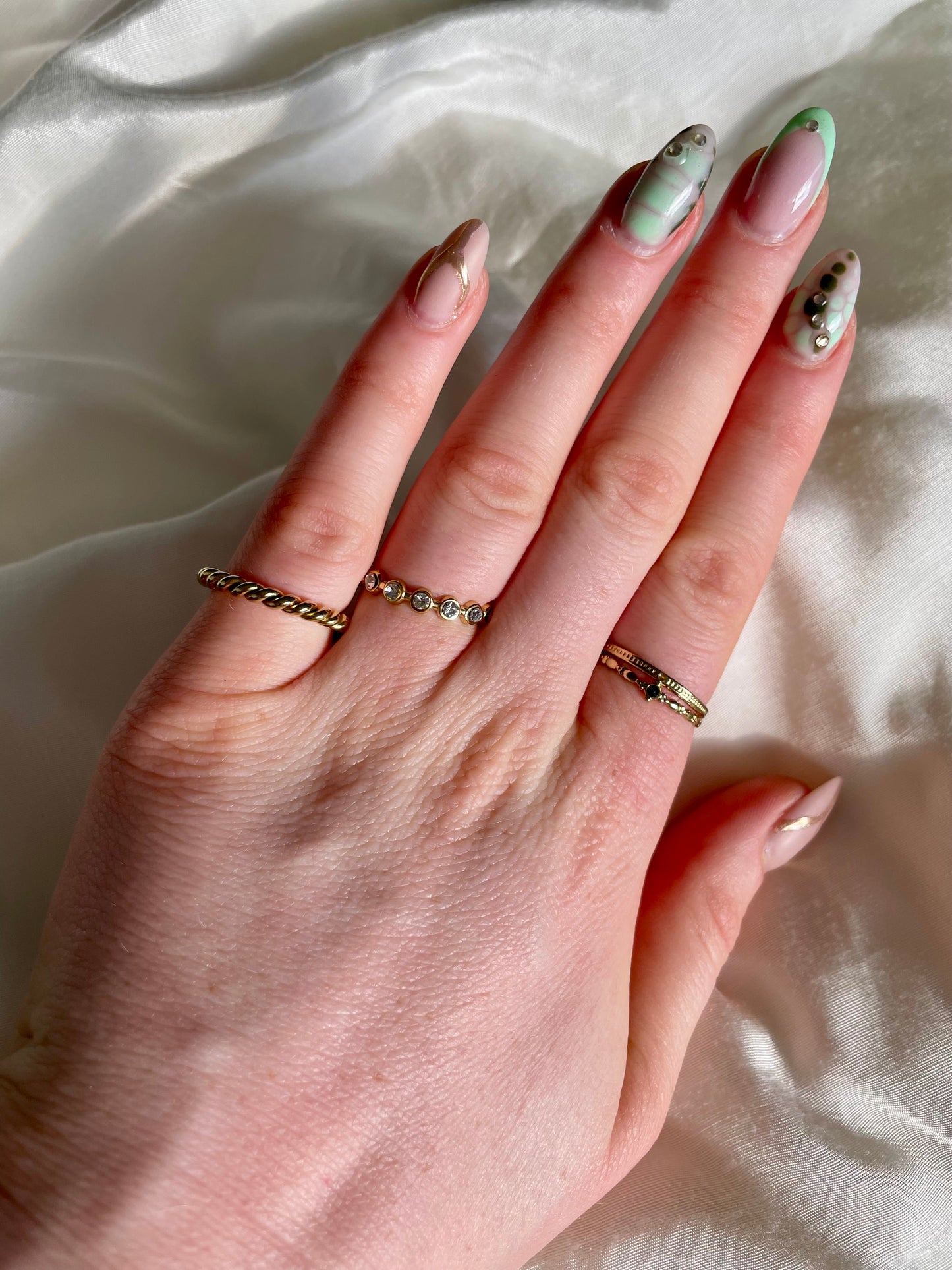 Edelstahl Ring Glamour