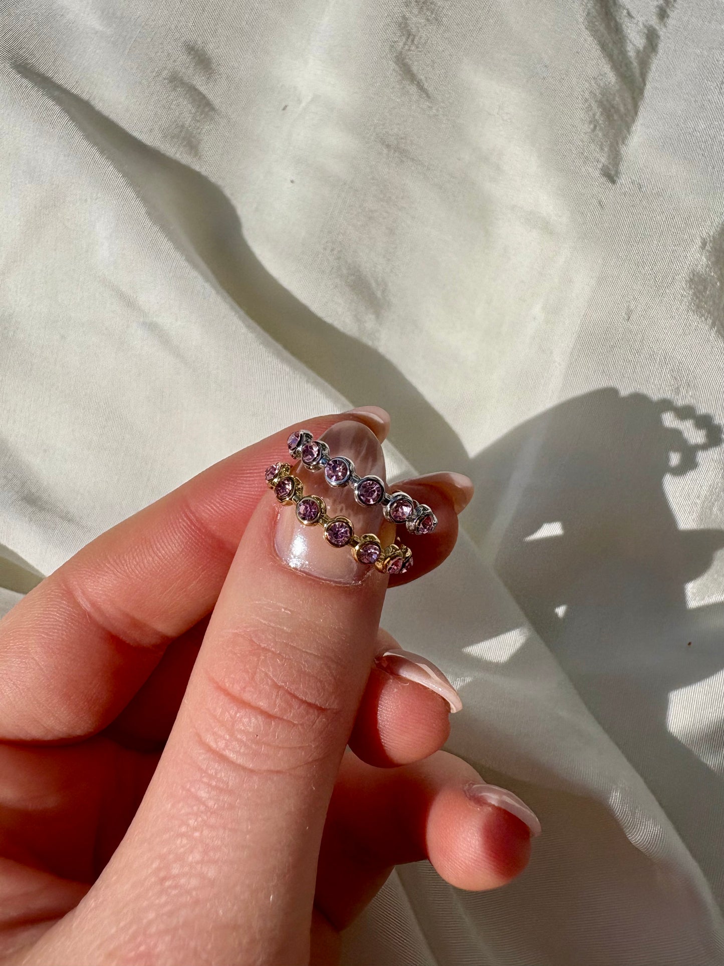 Edelstahl Ring Glamour Rose