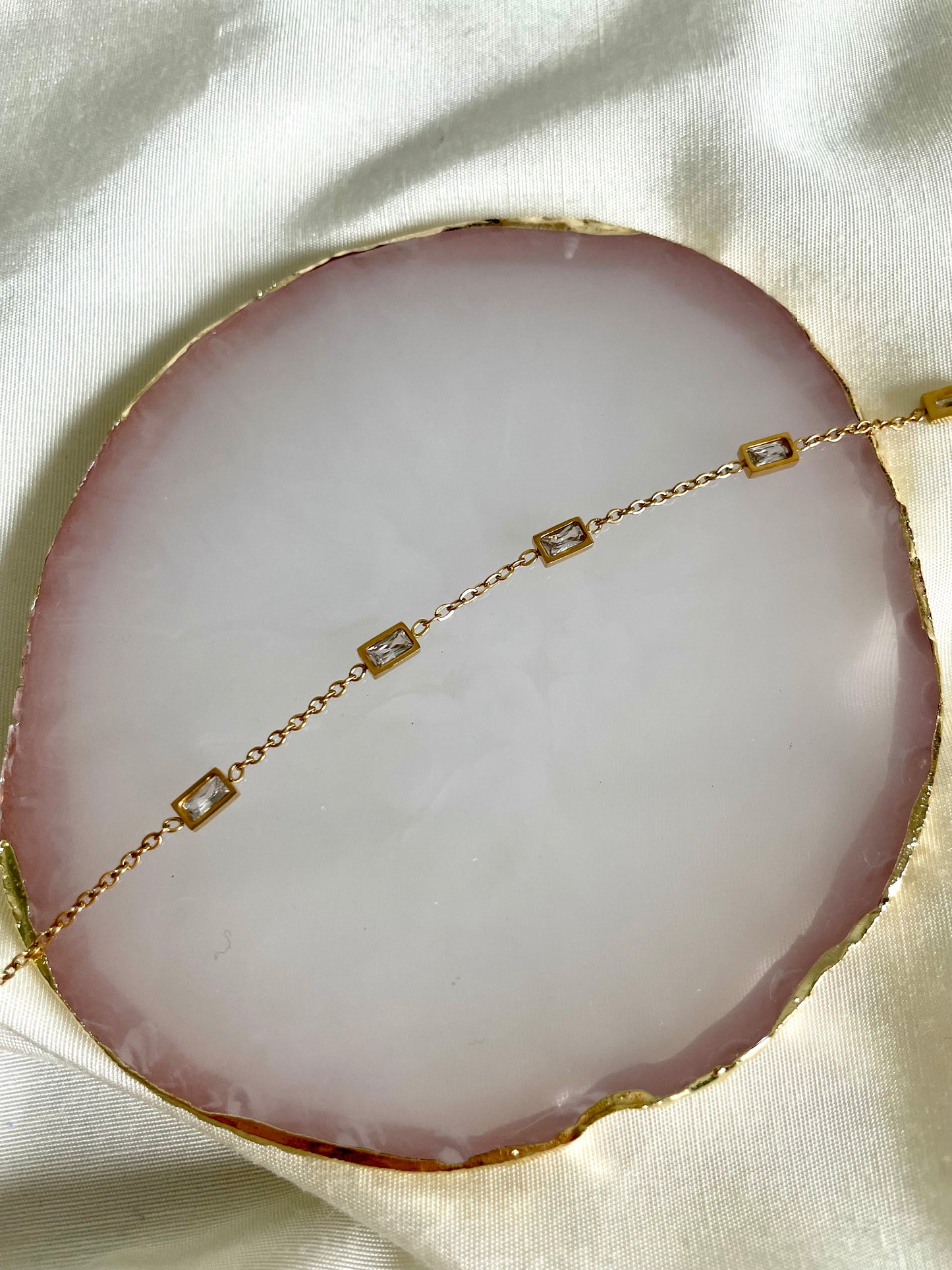 Edelstahl Armband 5 Diamonds
