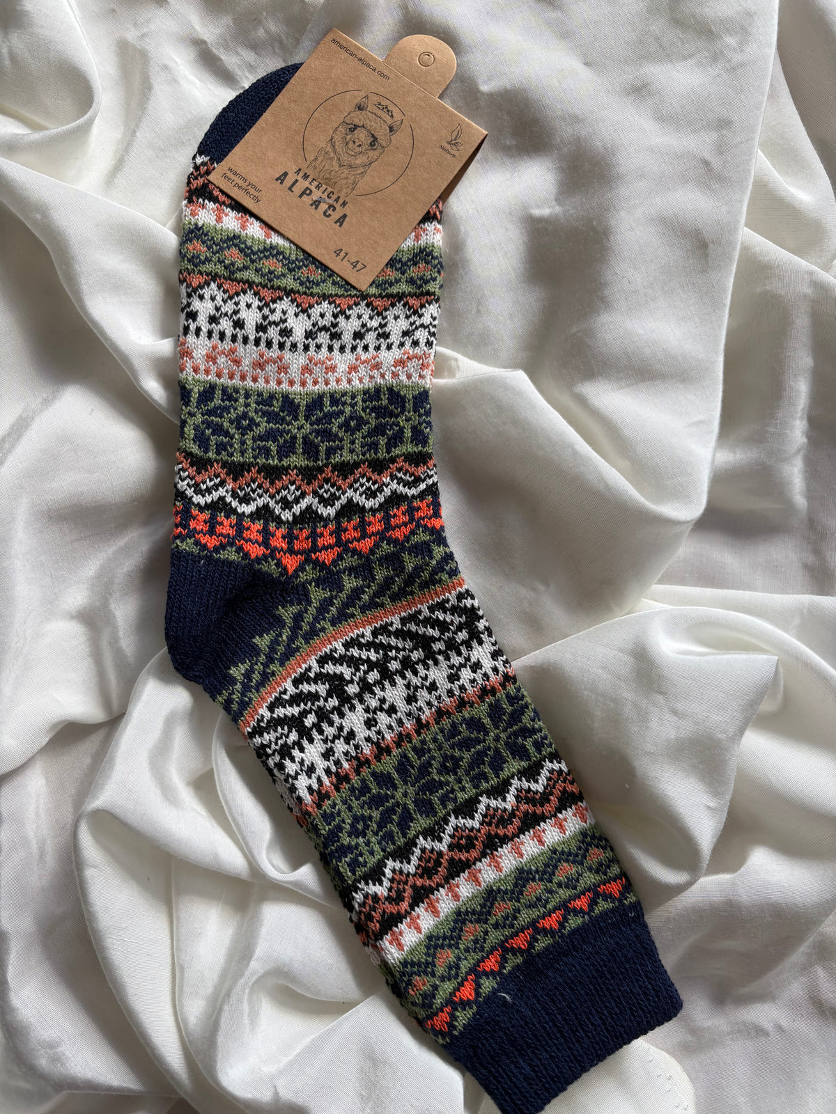 Alpaka Socken Norwegen Muster 41-47