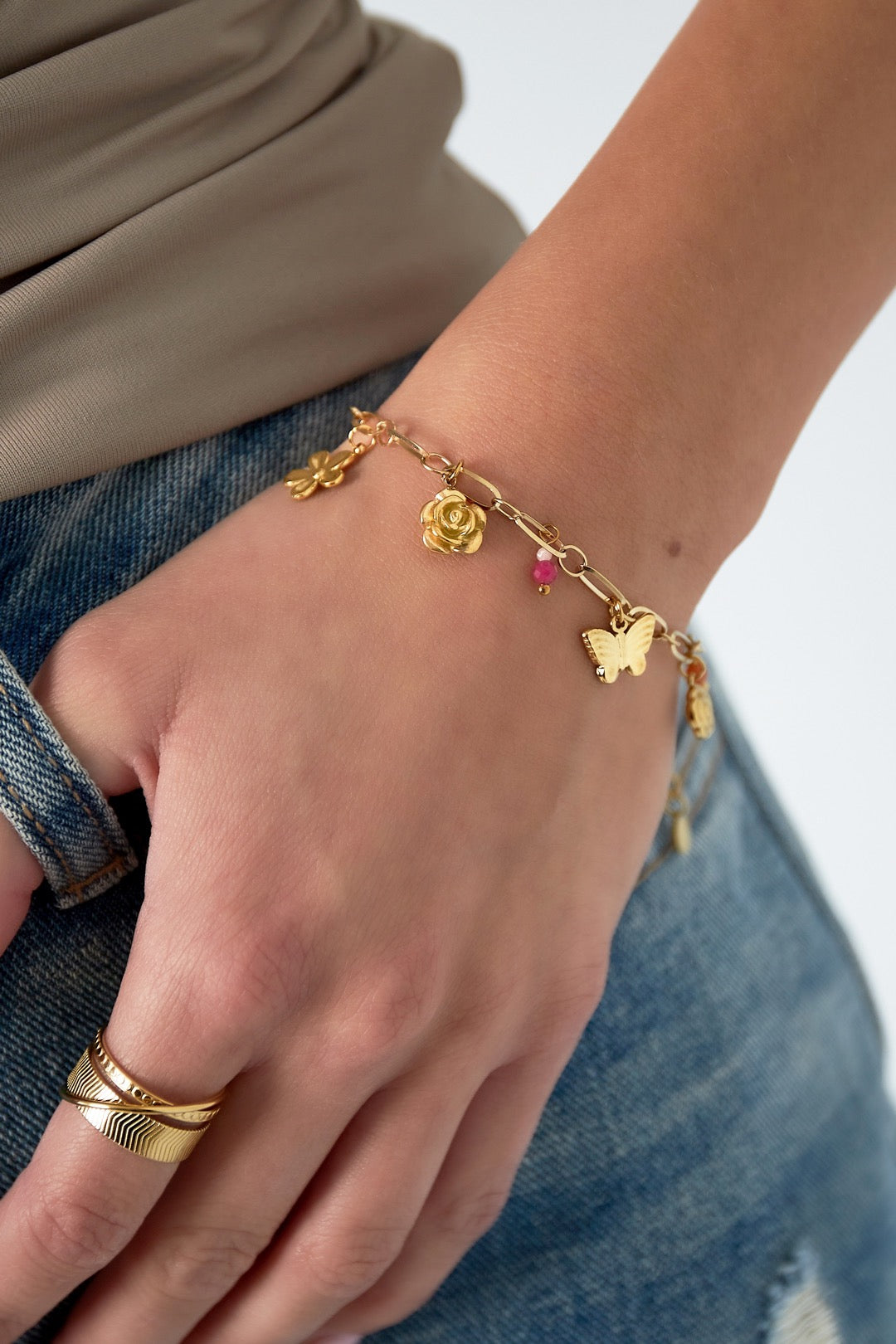 Edelstahl Armband Spring