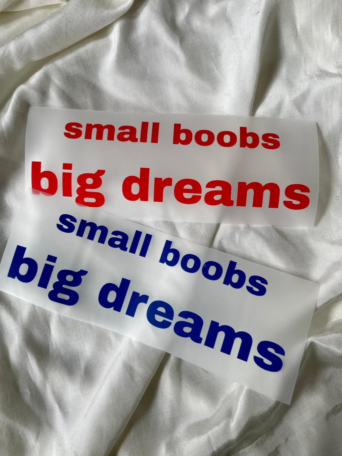 Bügelbild "Small boobs"