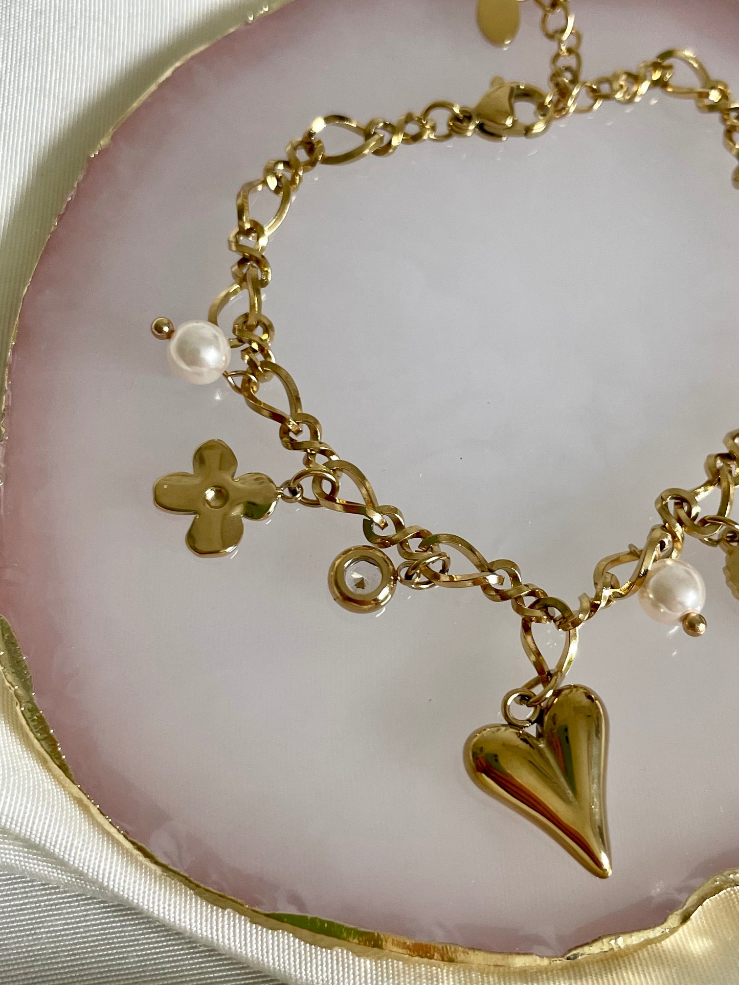 Edelstahl Armband Love Mix