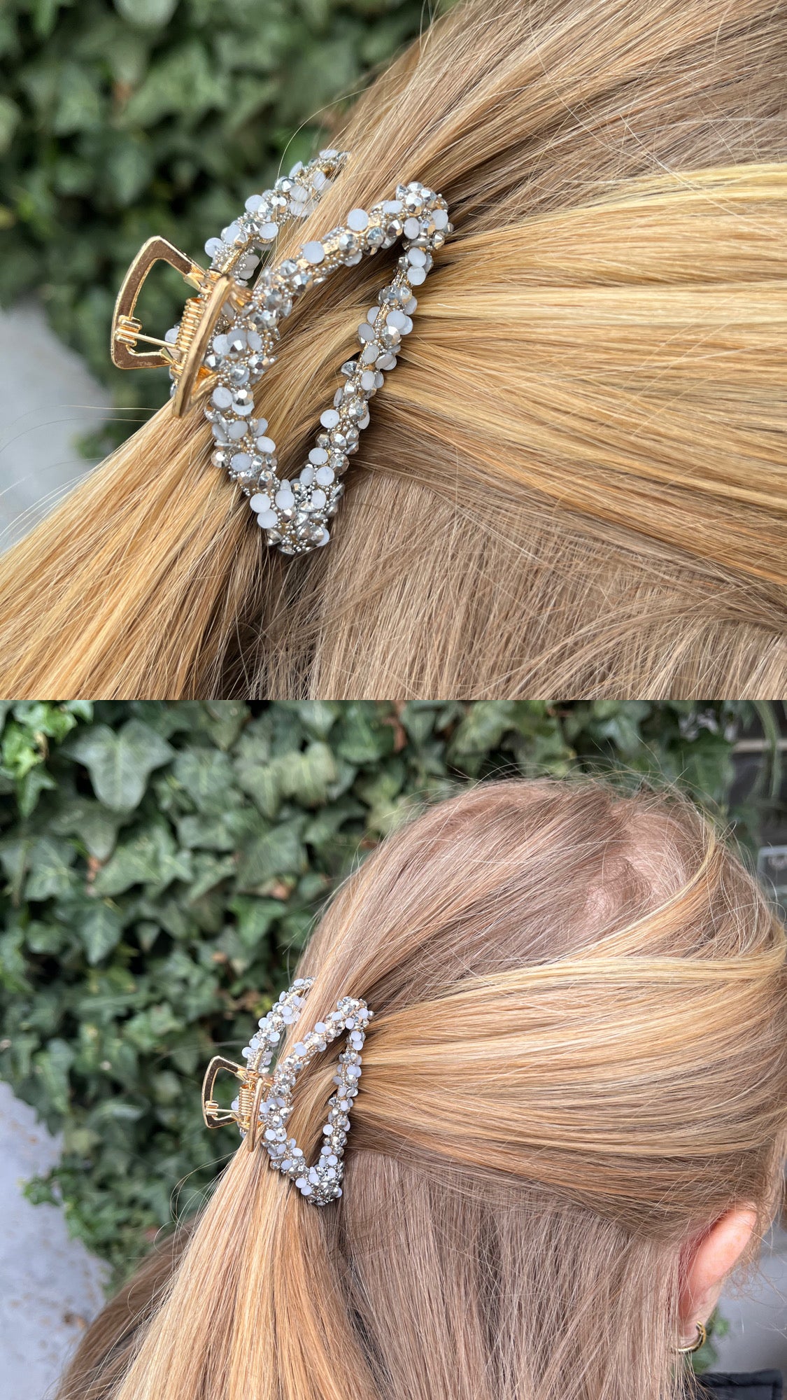 Haarspange Glitzer Mittelgroß Klein
