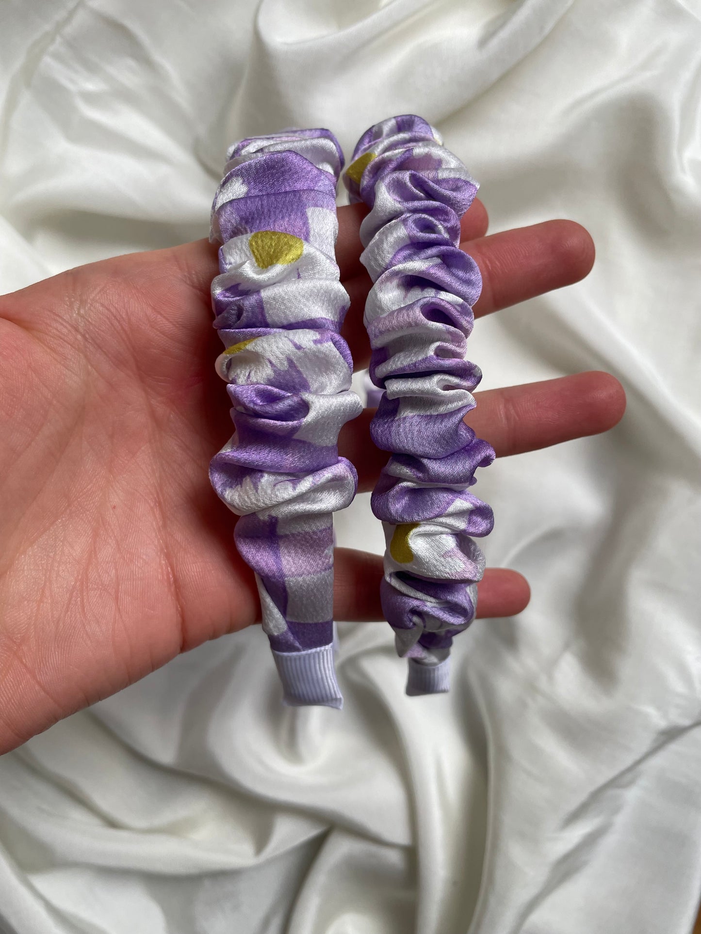 Scrunchie Daisy Gänseblümchen Lila