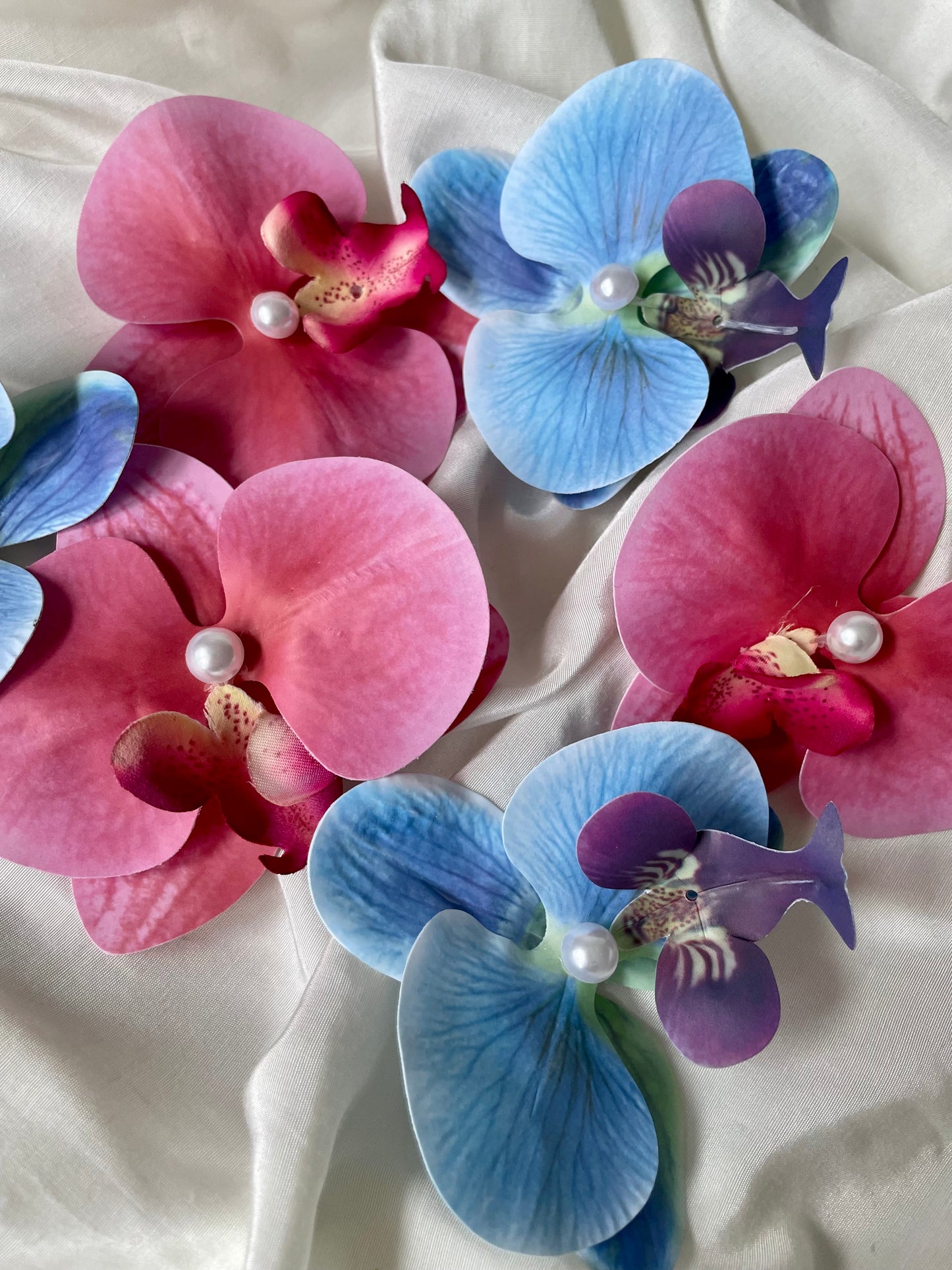 Blumen Haarspange Orchidee