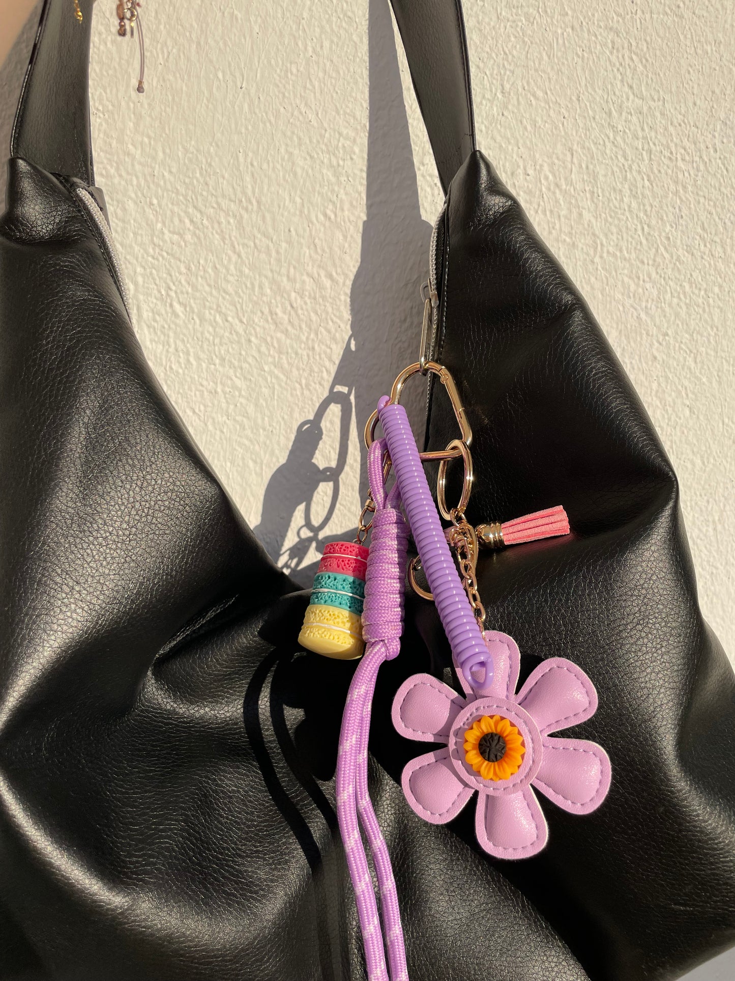 Keychain Taschenanhänger Flower & Macarons
