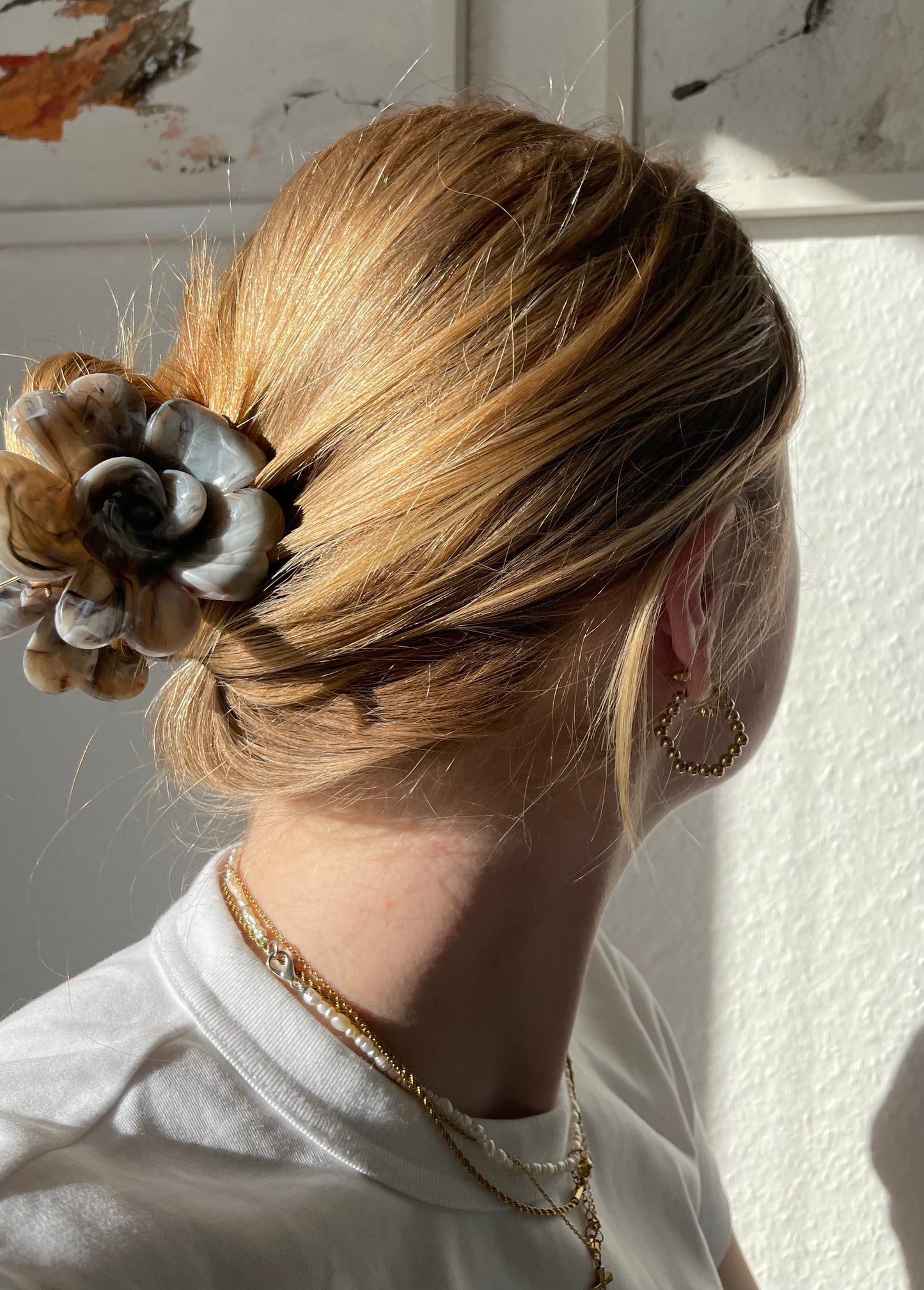 Haarspange Blume Bunt
