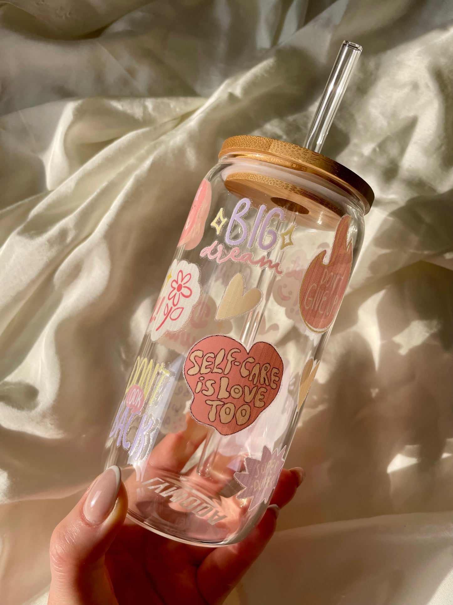 Positiv Affirmation Glas