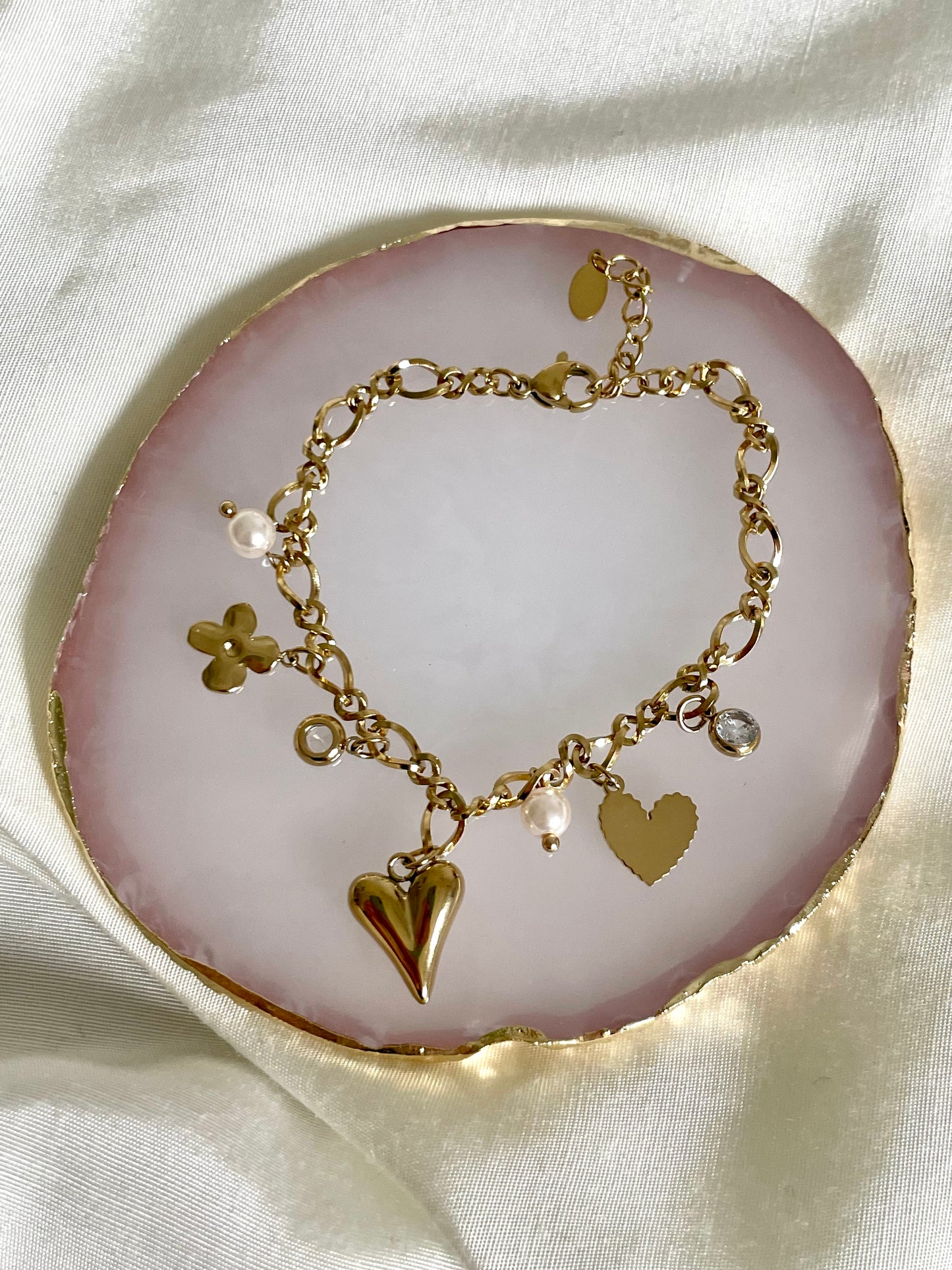 Edelstahl Armband Love Mix