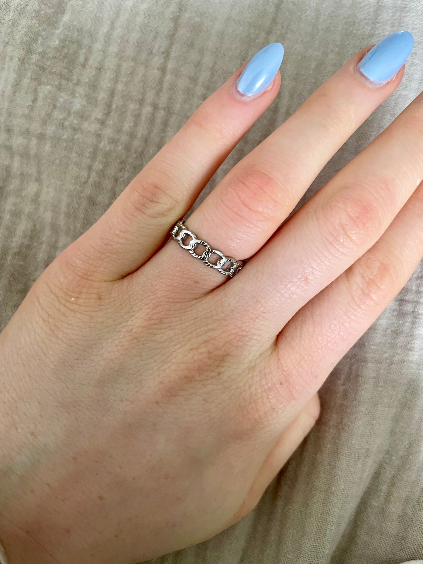 Edelstahl Ring Chain