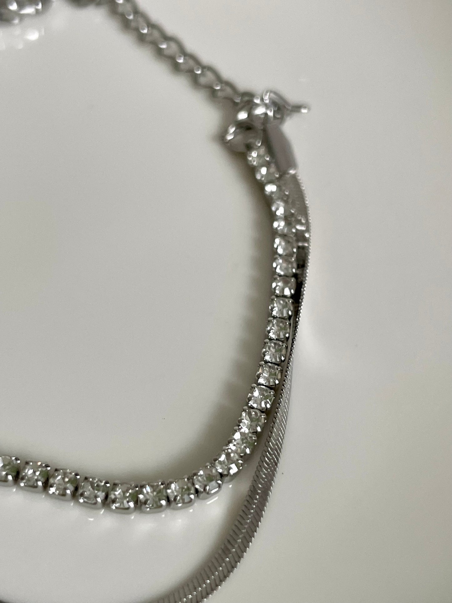 Edelstahl Armband Glamour Layer